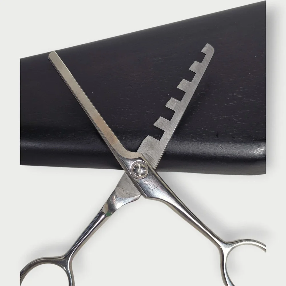 IR Germany 5 Tooth Texturizing Thinning Shears Scissors Case‎ chunking texture